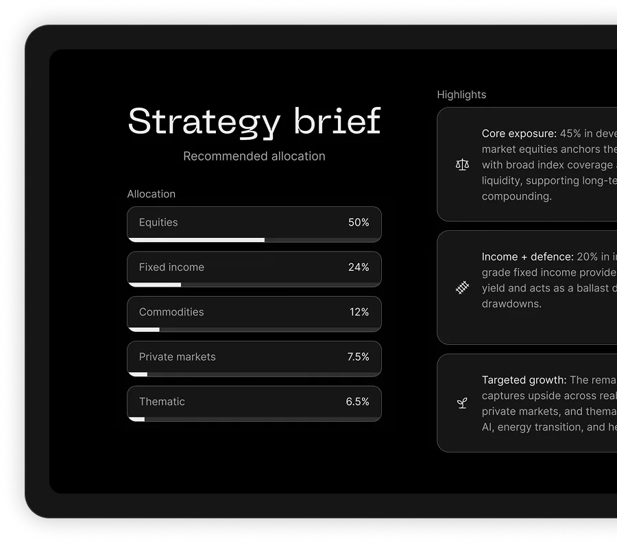 Investment agent strategy brief